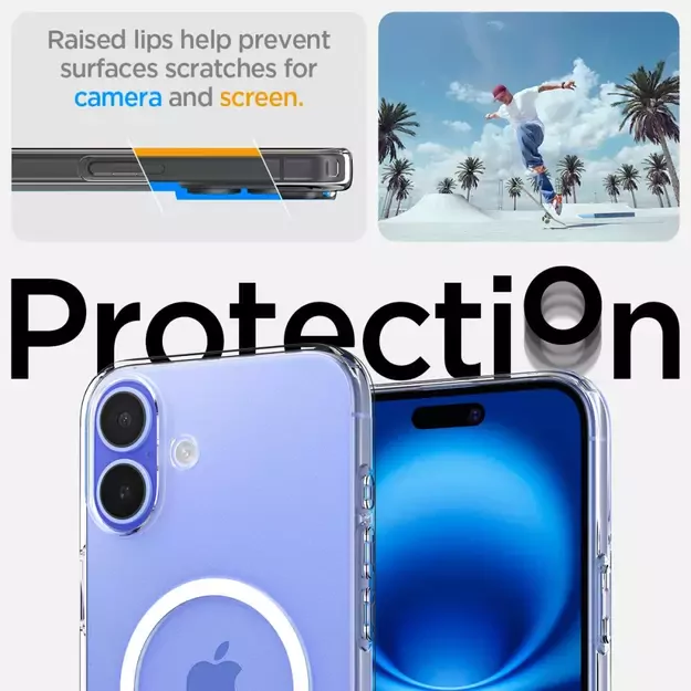 Spigen Liquid Crystal Mag Case with MagSafe for iPhone 16 - Clear 10