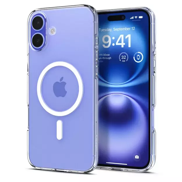 Spigen Liquid Crystal Mag Case with MagSafe for iPhone 16 - Clear 1