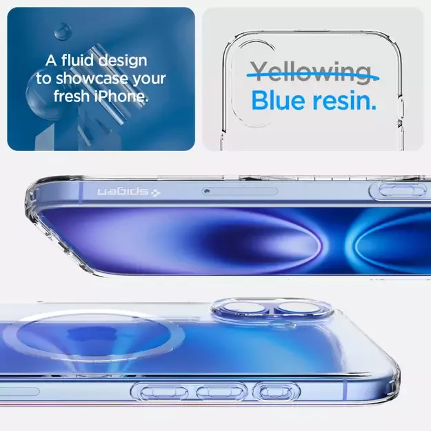 Spigen Liquid Crystal Mag Case with MagSafe for iPhone 16 - Clear 9