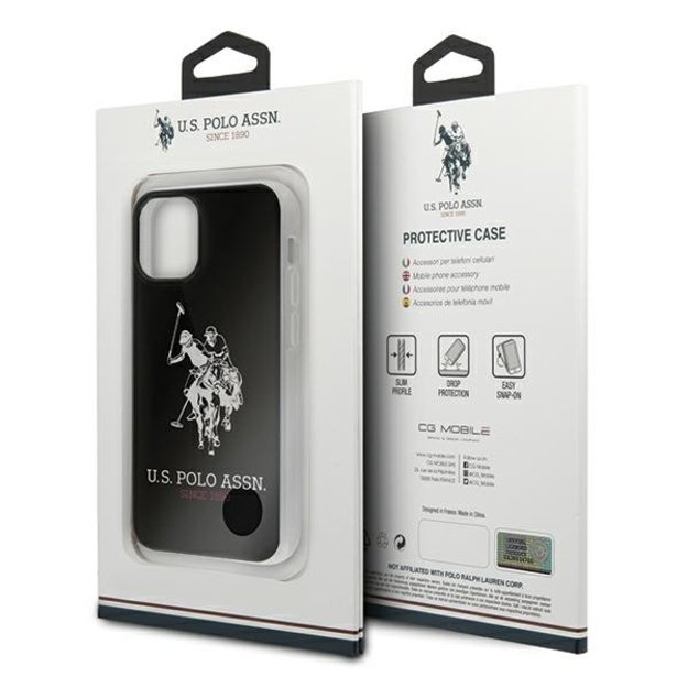 US Polo USHCP12STPUHRBK iPhone 12 mini 5,4  czarny/black Shiny Big Logo 4