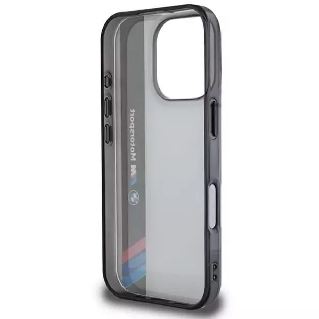 BMW Motosport IML Vertical Stripe iPhone 16 Pro Case - Gray 13