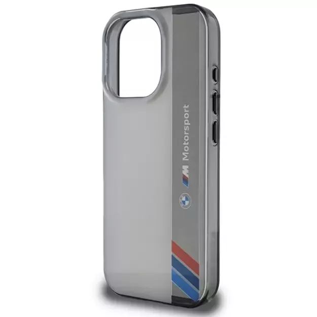 BMW Motosport IML Vertical Stripe iPhone 16 Pro Case - Gray 12