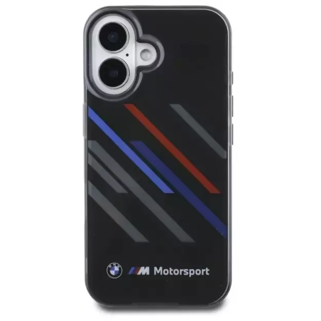 BMW Motosport IML Random Stripes iPhone 16 Case - Black 9