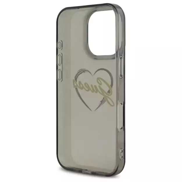 Guess IML Heart Case for iPhone 16 Pro Max - Black 6