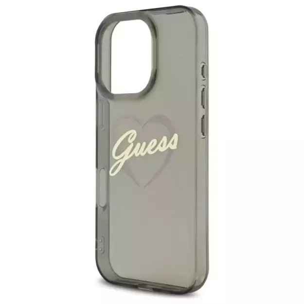 Guess IML Heart Case for iPhone 16 Pro Max - Black 5
