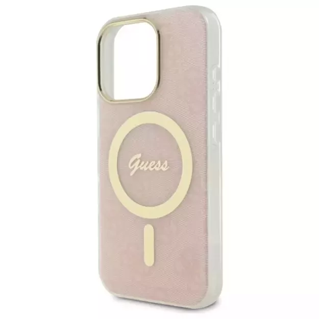 Guess IML 4G MagSafena iPhone 16 Pro Case - Pink 12