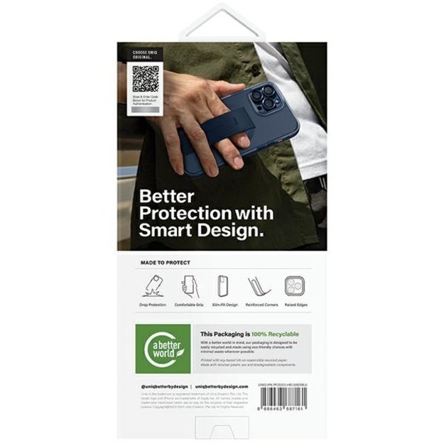 Uniq Heldro Mag Magclick Charging case for iPhone 15 Pro Max - blue 2