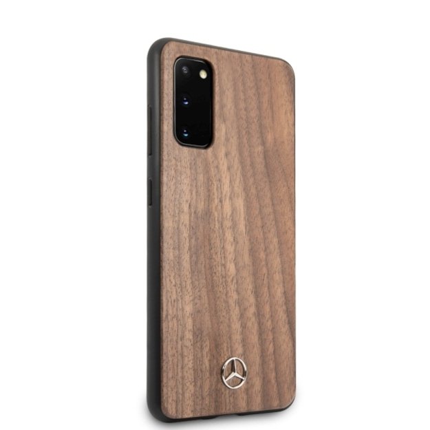 Mercedes MEHCS62VWOLB S20 G980 hard case brązowy/brown Wood Line Walnut 4