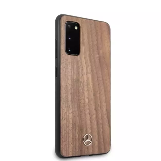 Mercedes MEHCS62VWOLB S20 G980 hard case brązowy/brown Wood Line Walnut 10
