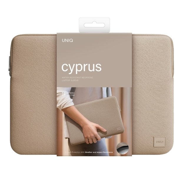 Uniq neoprene laptop Sleeve 14&quot  Cyprus Water-Resistant - brown 6