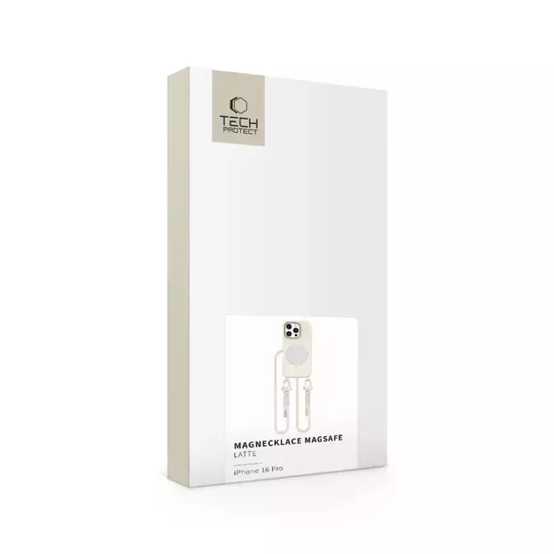 Tech-Protect MagNecklace MagSafe iPhone 16 Pro Case - Beige 2