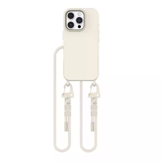 Tech-Protect MagNecklace MagSafe iPhone 16 Pro Case - Beige 1