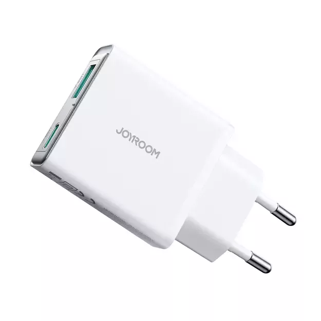 Joyroom JR-TCF14 20W USB-A USB-C Super Slim Wall Charger - White 2