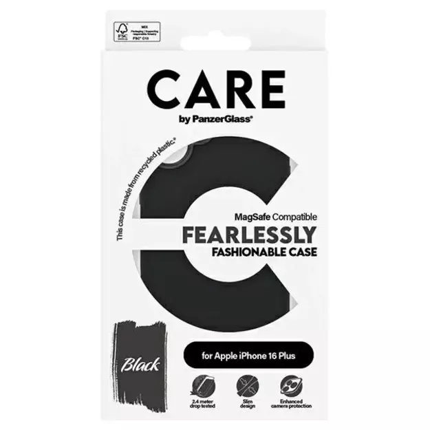 CARE by PanzerGlass Fashion Case iPhone 16 Plus 6.7&quot  black/black MagSafe 1379 3
