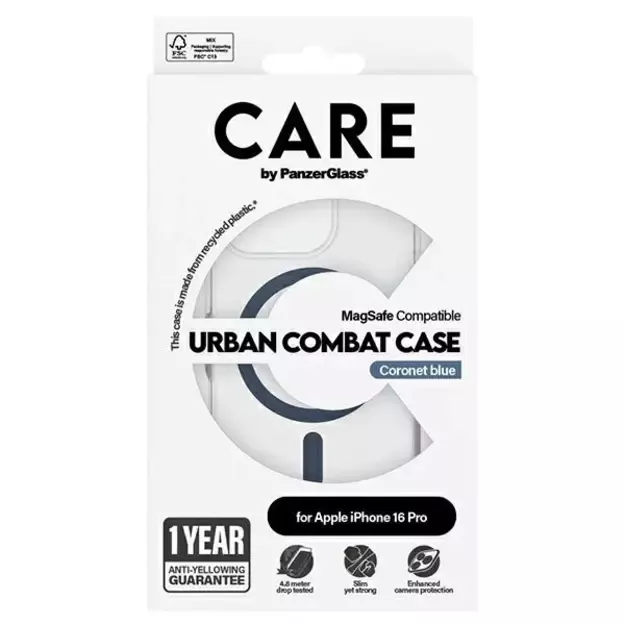 CARE by PanzerGlass Flagship Case iPhone 16 Pro 6.3&quot  blue/blue MagSafe 1366 6