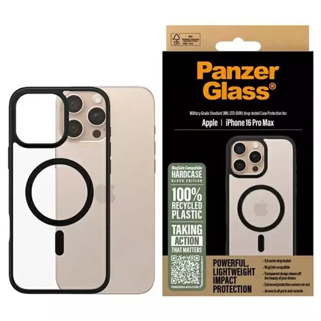PanzerGlass HardCase iPhone 16 Pro Max 6.9&quot  black/black MagSafe 1304