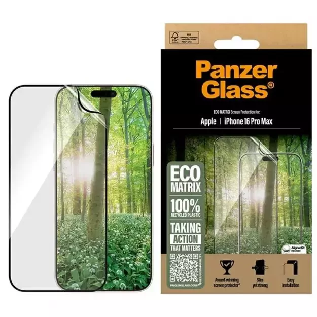 PanzerGlass MATRIX Screen Protector iPhone 16 Pro Max 6.9&quot  Ultra-Wide Fit 2872