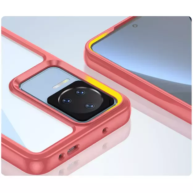 Outer Space Case Xiaomi Poco F4 5G cover with a flexible frame red 12