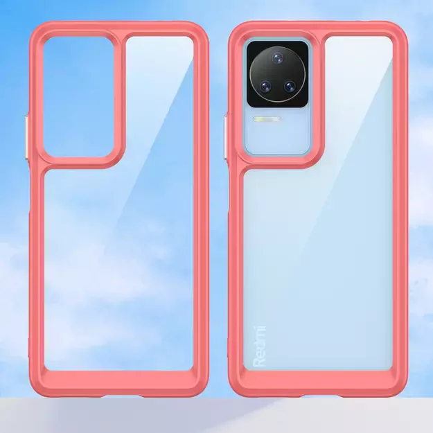 Outer Space Case Xiaomi Poco F4 5G cover with a flexible frame red 14