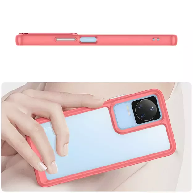 Outer Space Case Xiaomi Poco F4 5G cover with a flexible frame red 10