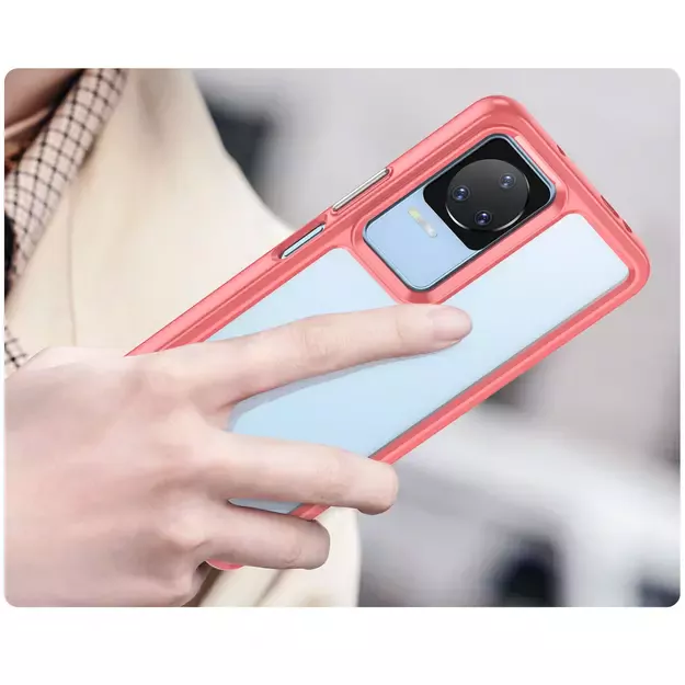 Outer Space Case Xiaomi Poco F4 5G cover with a flexible frame red 11
