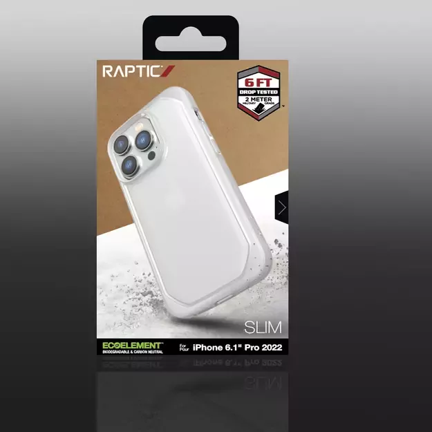 Raptic X-Doria Slim Case iPhone 14 Pro back cover clear 18