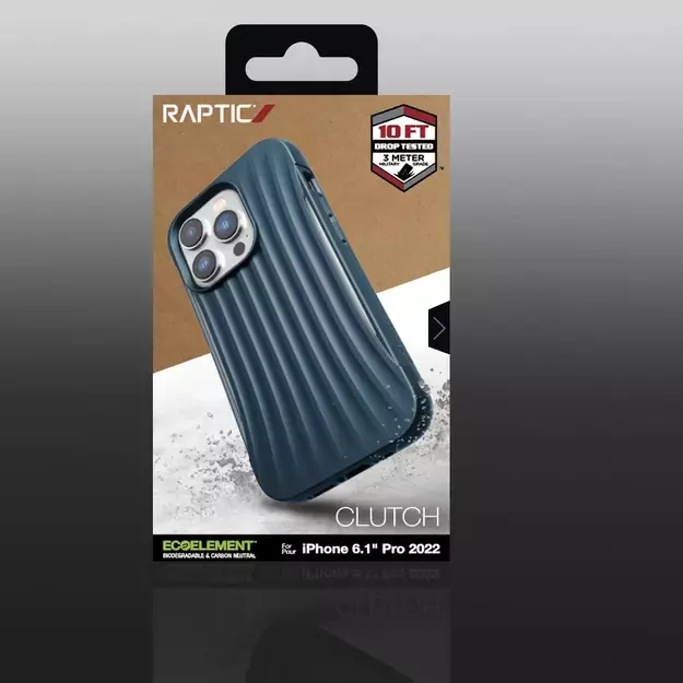 Raptic X-Doria Clutch Case iPhone 14 Pro back cover blue 10
