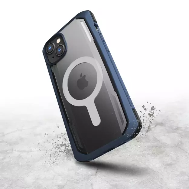Raptic X-Doria Secure Case iPhone 14 with MagSafe armored blue cover 6