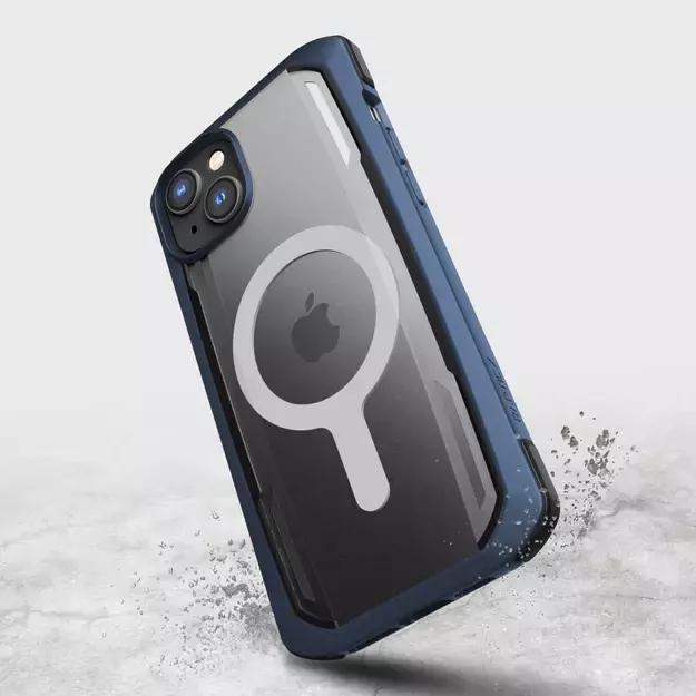 Raptic X-Doria Secure Case iPhone 14 with MagSafe armored blue cover 3