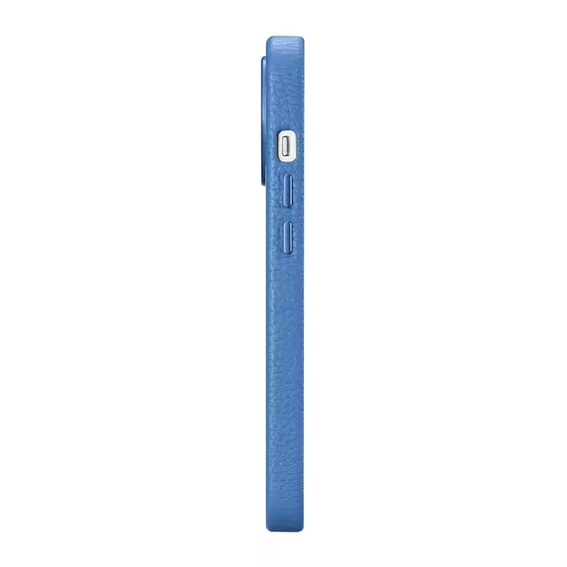iCarer Litchi Premium Leather Case iPhone 14 Pro Magnetic Leather Case with MagSafe Light Blue (WMI14220710-LB) 26