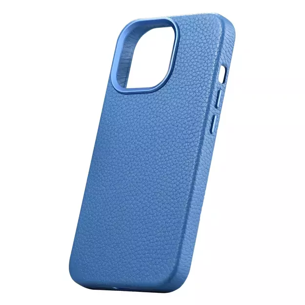 iCarer Litchi Premium Leather Case iPhone 14 Pro Magnetic Leather Case with MagSafe Light Blue (WMI14220710-LB) 28