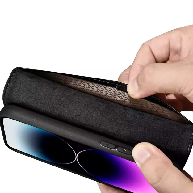 iCarer Wallet Case 2in1 Cover iPhone 14 Pro Leather Flip Cover Anti-RFID black (WMI14220726-BK) 24