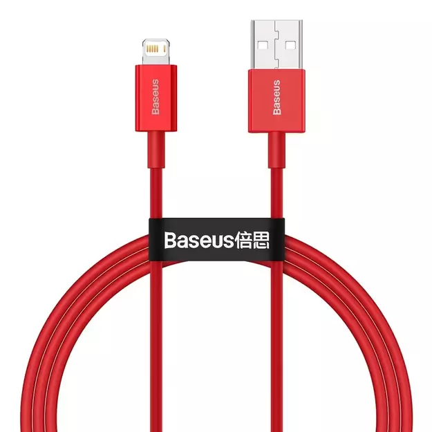 Baseus Superior USB - Lightning cable 2.4 A 1 m red (CALYS-A09)