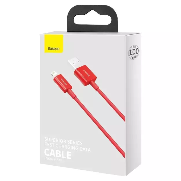 Baseus Superior USB - Lightning cable 2.4 A 1 m red (CALYS-A09) 4