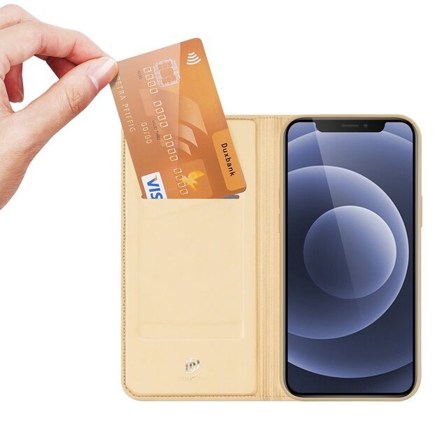 Dux Ducis Skin Pro Bookcase type case for iPhone 13 mini golden 1