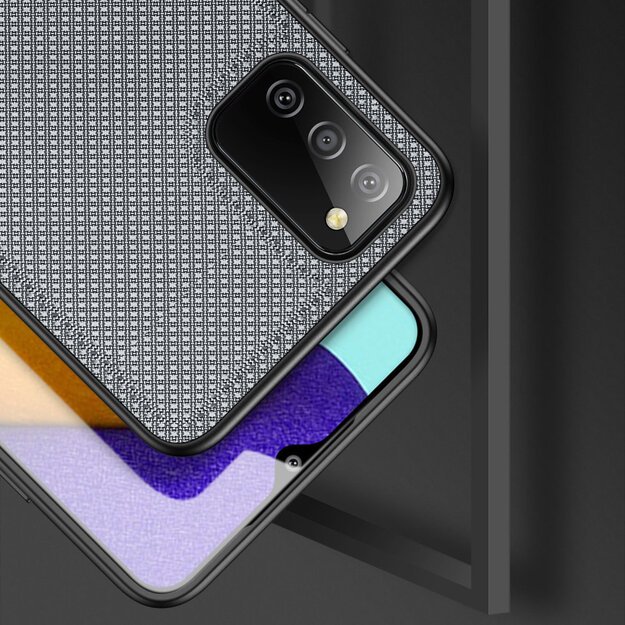 Dux Ducis Fino case covered with nylon material for Samsung Galaxy A03s gray 12