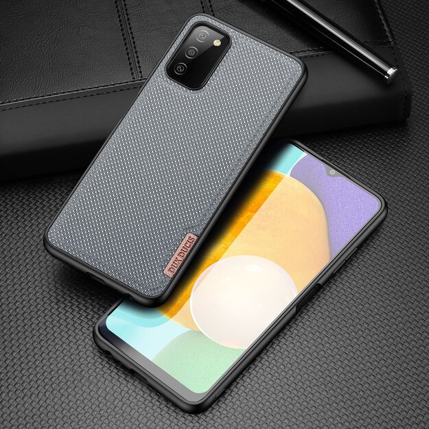 Dux Ducis Fino case covered with nylon material for Samsung Galaxy A03s gray 10