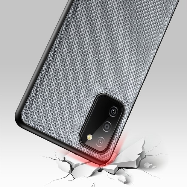 Dux Ducis Fino case covered with nylon material for Samsung Galaxy A03s gray 14