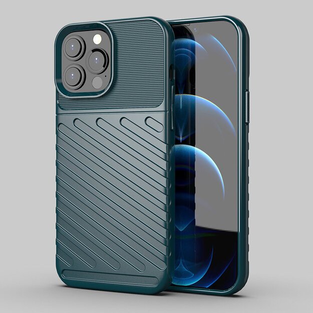 Thunder Case Flexible Tough Rugged Cover TPU Case for iPhone 13 Pro Max green 15