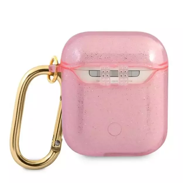 Guess GUA2UCG4GP AirPods cover pink/pink Glitter Collection 1