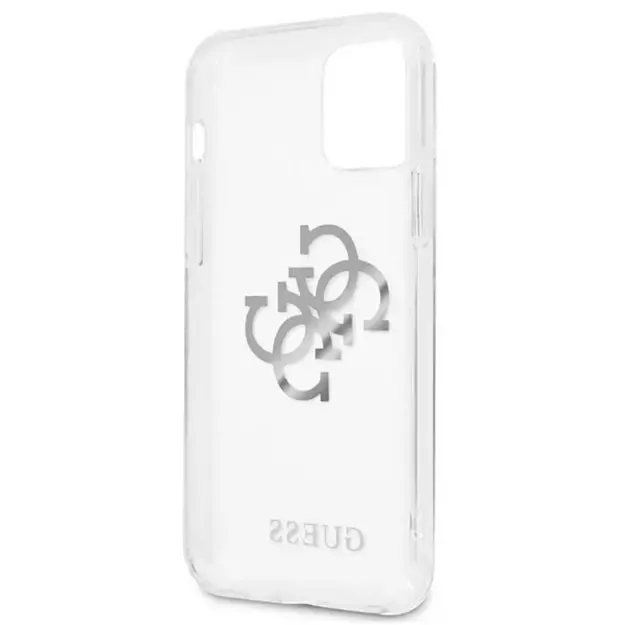 Guess GUHCP12LKS4GSI iPhone 12 Pro Max 6.7&quot  Transparent hardcase 4G Silver Charms Collection 6