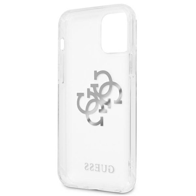 Guess GUHCP12LKS4GSI iPhone 12 Pro Max 6.7&quot  Transparent hardcase 4G Silver Charms Collection 13