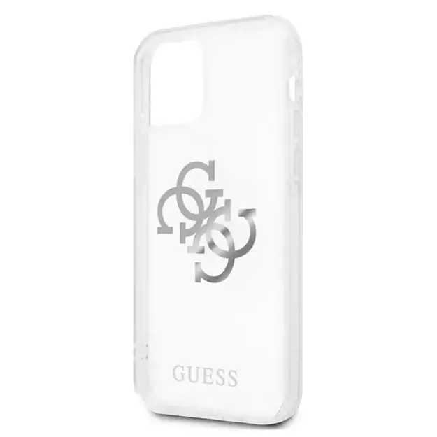 Guess GUHCP12LKS4GSI iPhone 12 Pro Max 6.7&quot  Transparent hardcase 4G Silver Charms Collection 5