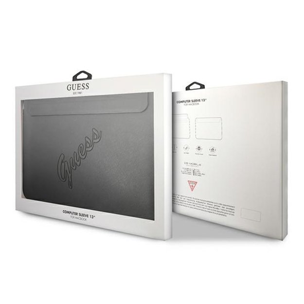 Guess Saffiano Script cover for a 13&quot  laptop - black 8