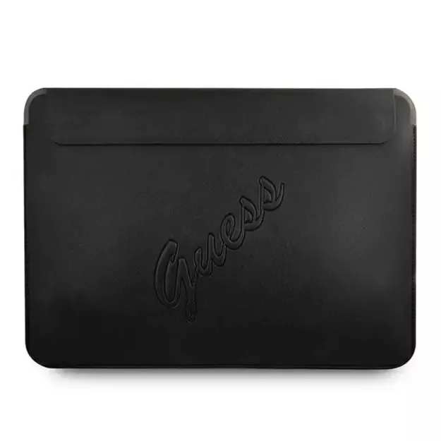 Guess Saffiano Script cover for a 13&quot  laptop - black