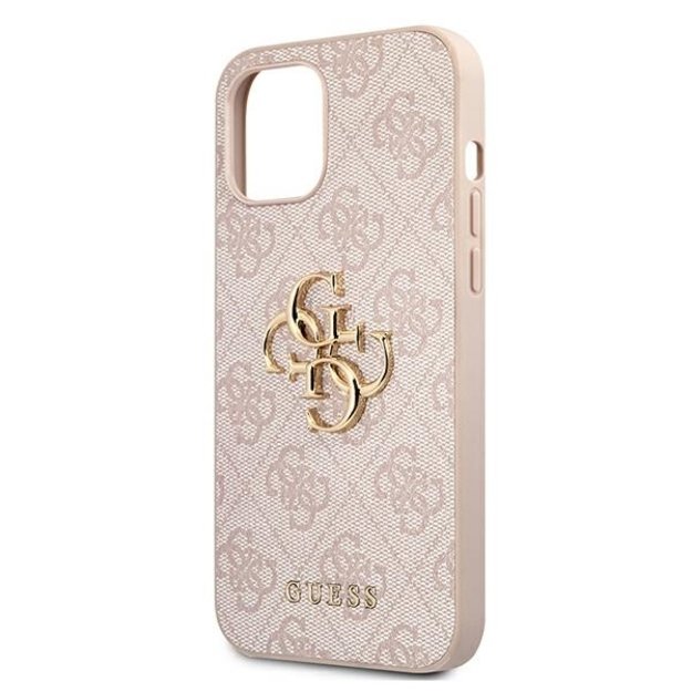 Guess GUHCP12M4GMGPI iPhone 12/12 Pro 6,1  różowy/pink hardcase 4G Big Metal Logo 1