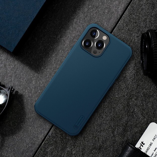 Nillkin Super Frosted Shield Pro durable case, cover for iPhone 13 Pro Max, blue 22