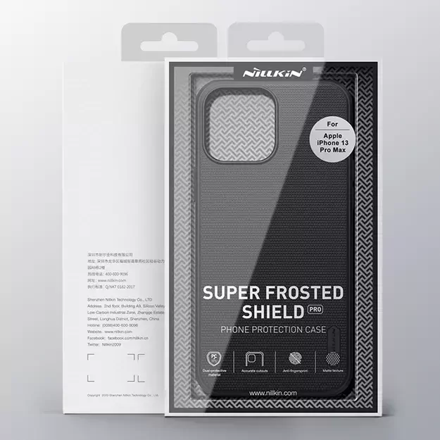 Nillkin Super Frosted Shield Pro durable case, cover for iPhone 13 Pro Max, blue 4