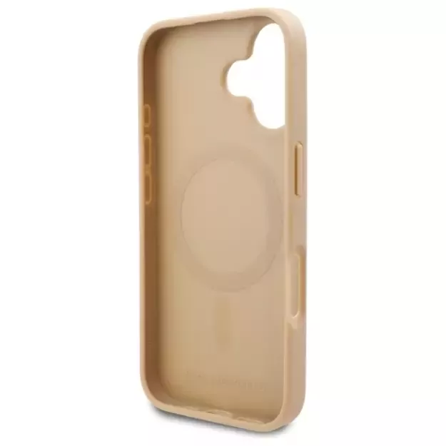 Karl Lagerfeld Hot Stamp Magsafe iPhone 16 Case - Beige 6