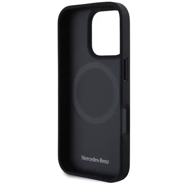 Mercedes MB Blue Line Leather MagSafe Case for iPhone 16 Pro Max - Navy Blue 6